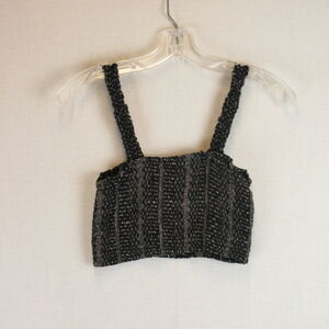 Paper Crane Smocked Crop Set Size XS
